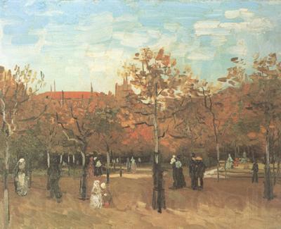 Vincent Van Gogh The Bois de Boulogne with People Walking (nn04) Spain oil painting art